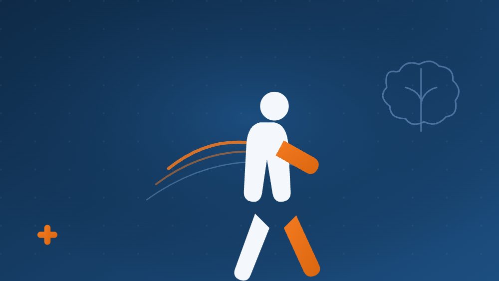 Bradicinesia e rigidez no Parkinson — ilustração Movimento+